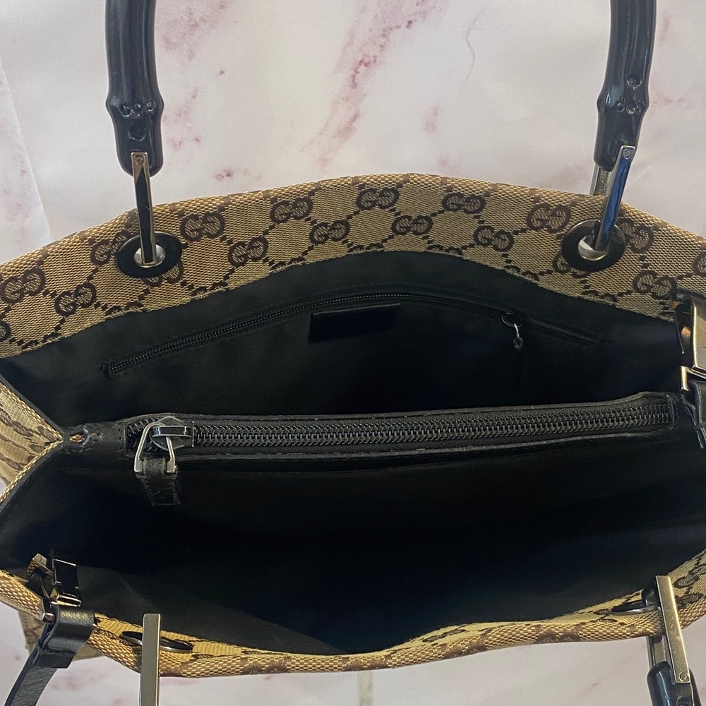 GUC Gucci Canvas Tote - Picture 5 of 8